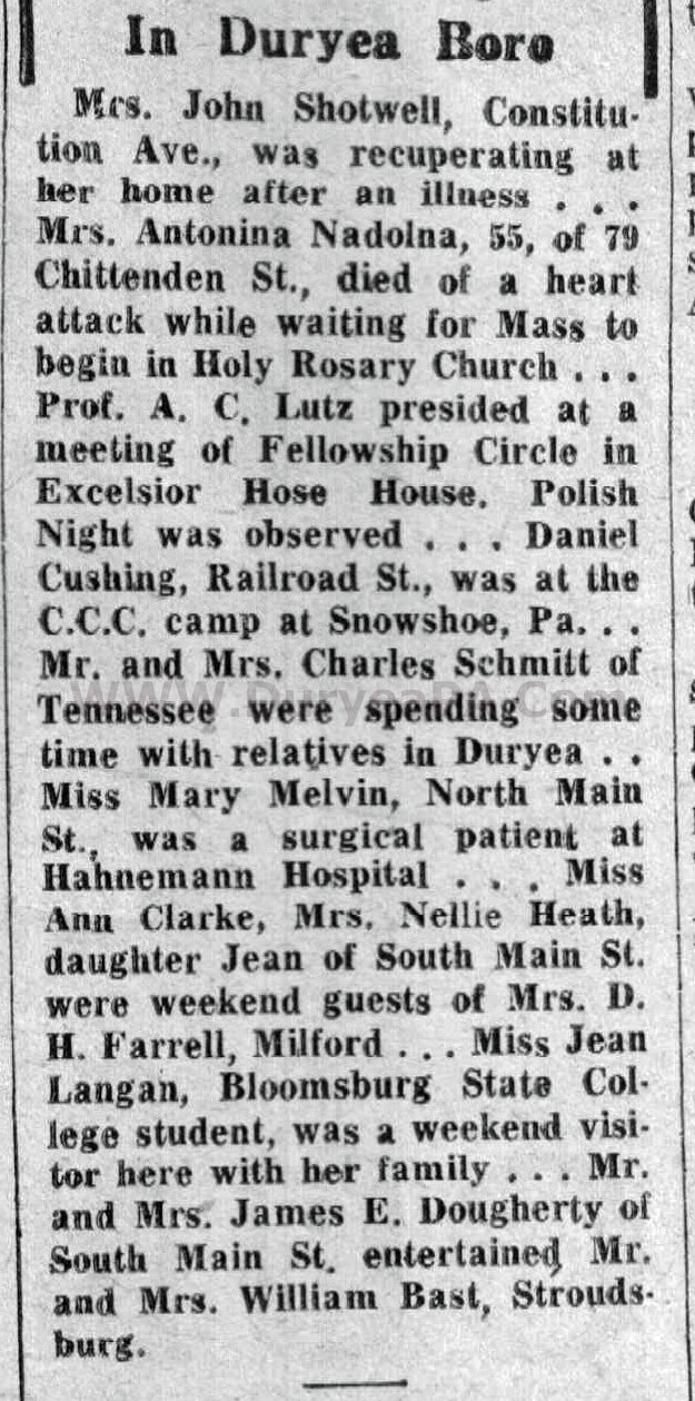 Duryea Pennsylvania Historical Homepage